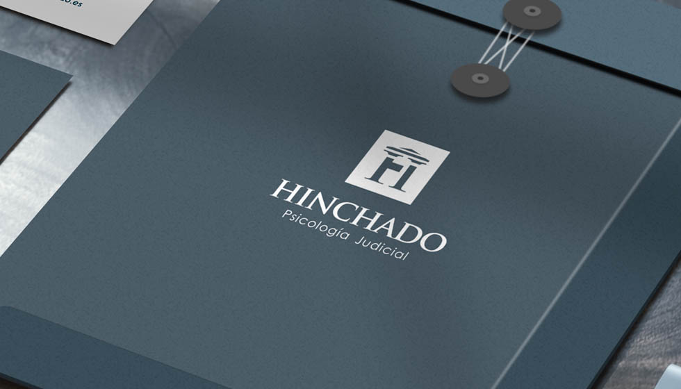 diseño de logotipo marca HInchado Psicología Judicial